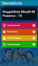Mobil: Uygulama: Ben Bilirim! Bilgi Yarışması