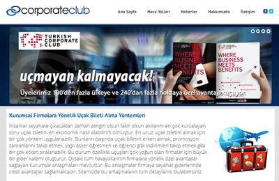 Firmalara Yönelik Ucuz Uçak Bileti Alma Hizmet Corparateclub.com.tr